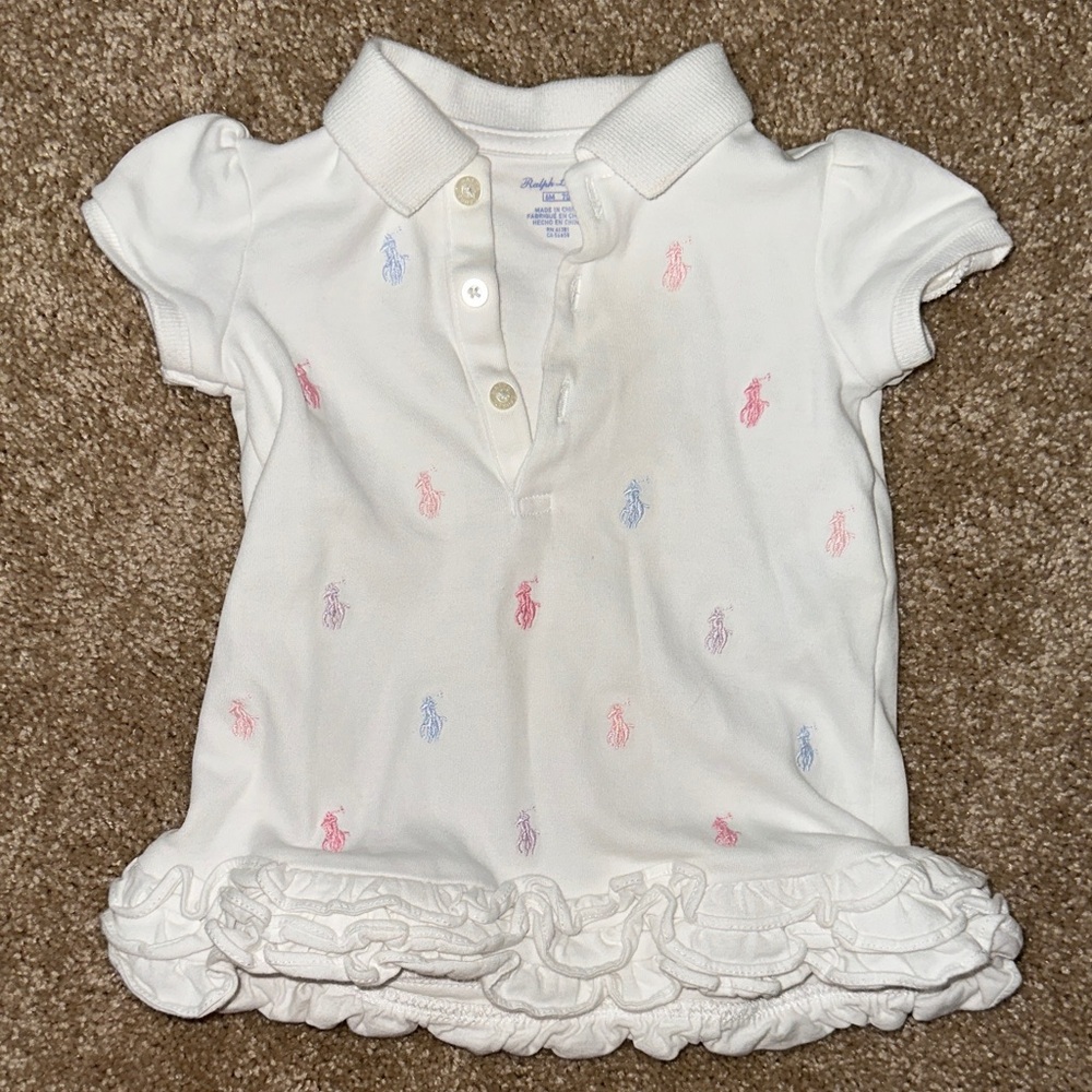 Ralph Lauren Kids Polo with Pastel Pony Embroidery